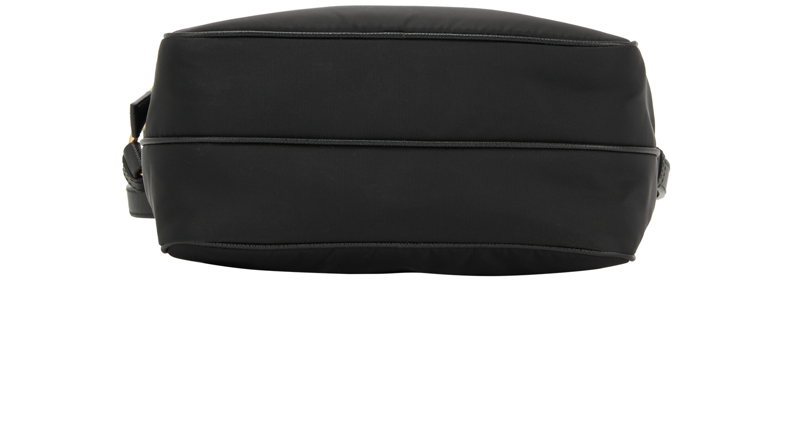 Logo-Plaque Double-Zip Crossbody, &pound;420, Handbags, Black, Nylon, Top view